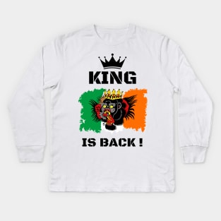 King is Back, Motherfukers !!! Kids Long Sleeve T-Shirt